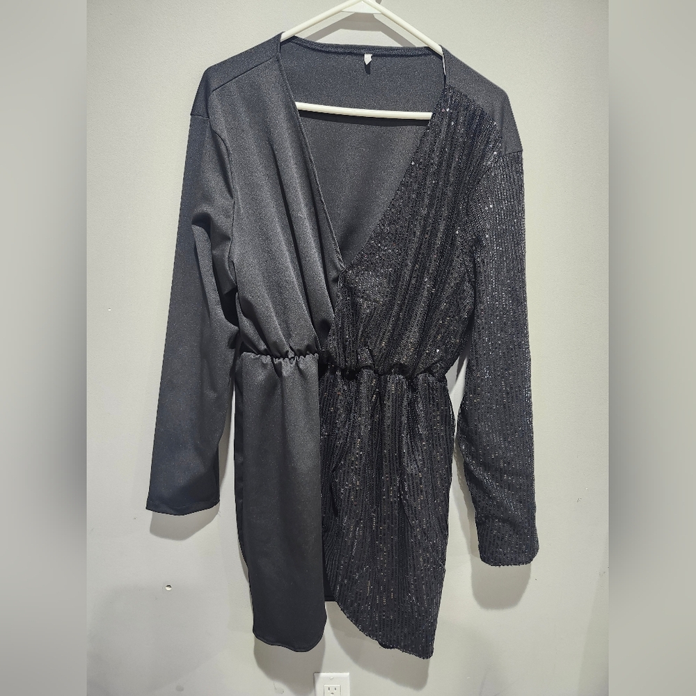 Womens Elegant Black Dress Size XL Nwor